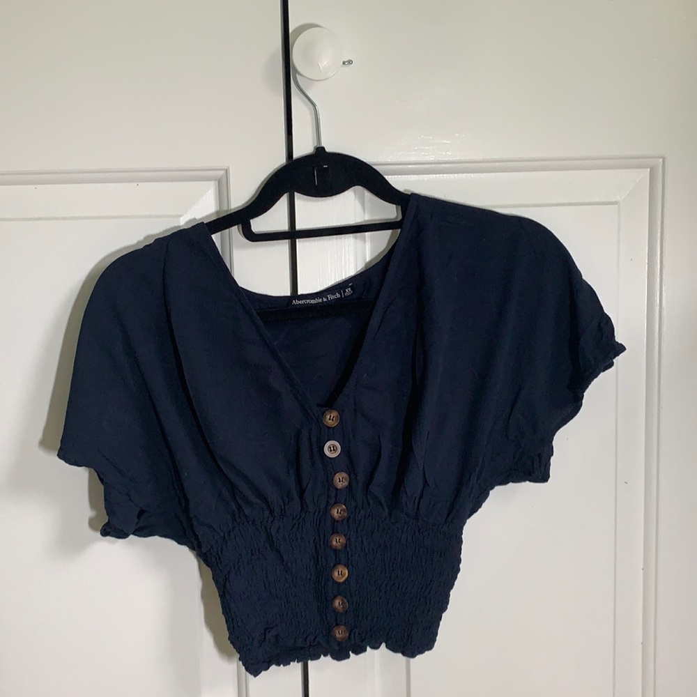 Navy blouse